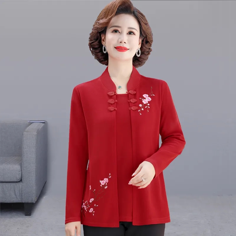 Embroidery Cardigan - Kardigany z haftem dla kobiet w