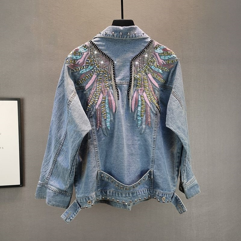 Embroidery On Jeans - Nowa jesienna kolekcja 2026: Damska kurtka