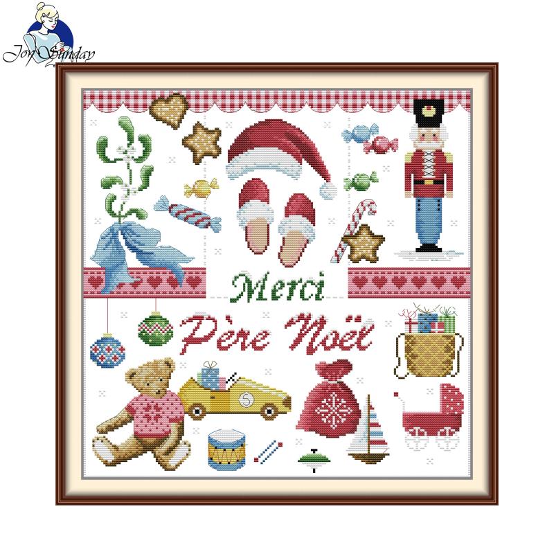 Embroidery Xmas Ornaments - Zestaw do haftu krzyżykowego Dziękuję Święty