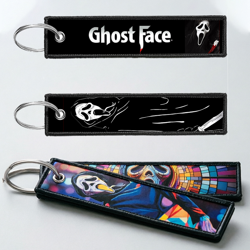 Embroidery Keychain - Brelok GHOST FACE dla kobiet i
