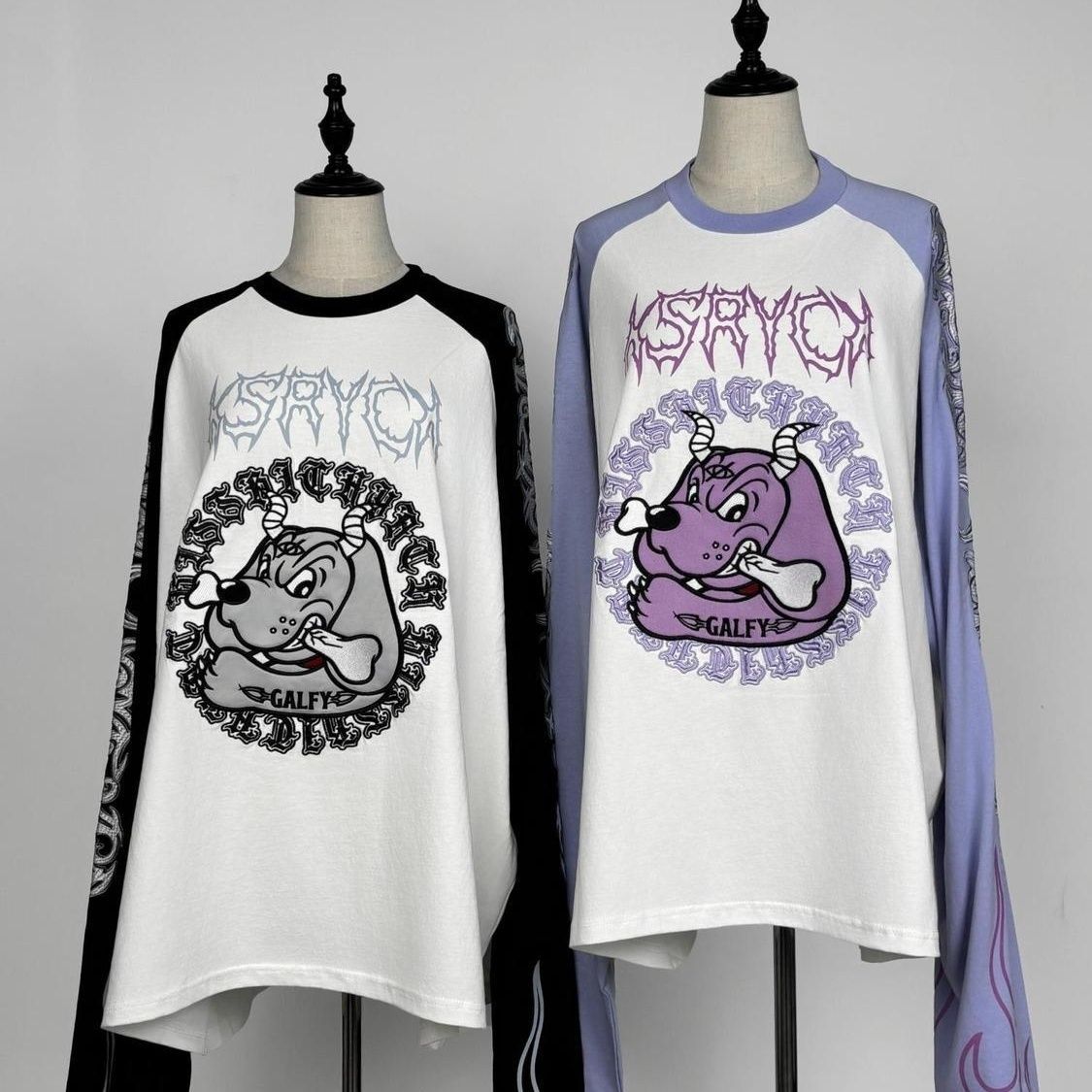 Embroidery Tshirt - Y2K Japoński Harajuku Streetwear Kolaboracja Subkultura