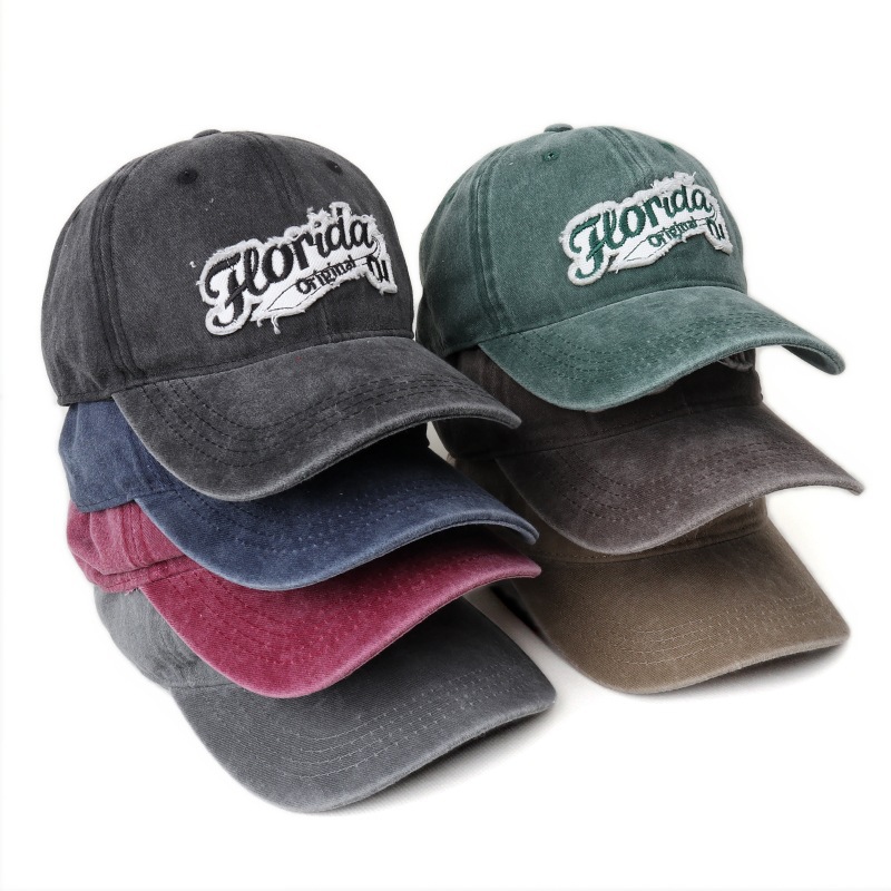 Embroidery Alphabet Designs - Czapka baseballowa unisex z bawełny, kolekcja
