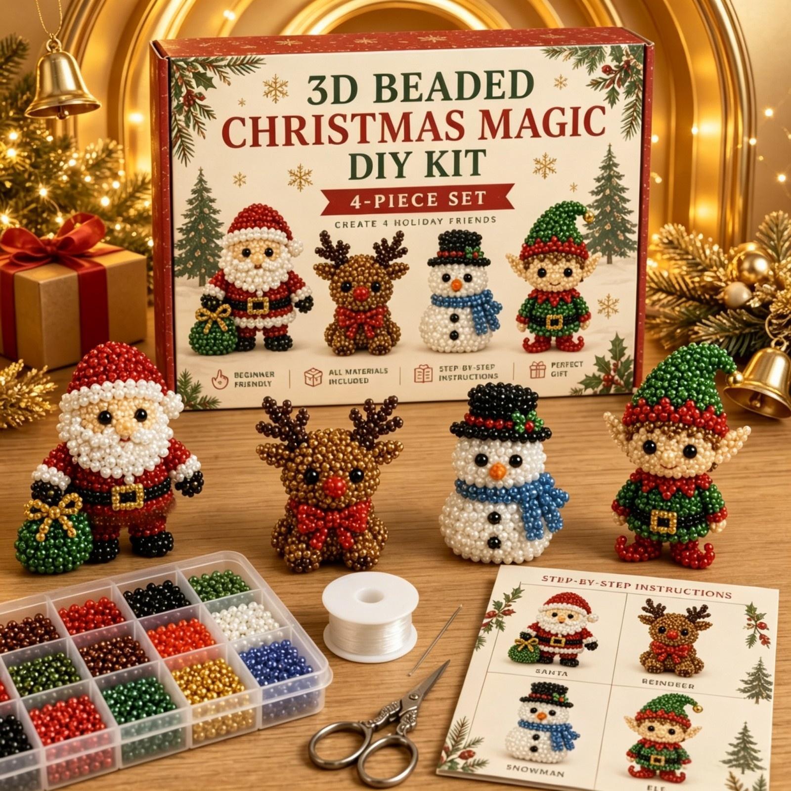 Embroidery Xmas Tree - Zestaw do malowania diamentami 3D z
