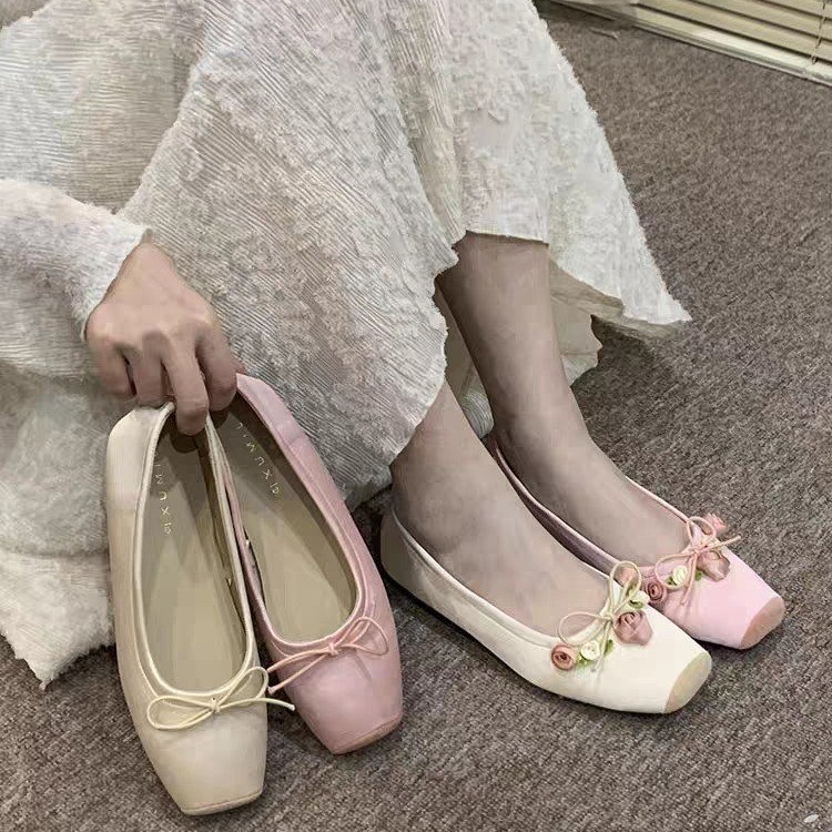 Damskie baleriny z kokardą, bu – Embroidery Dress recenzja i cena