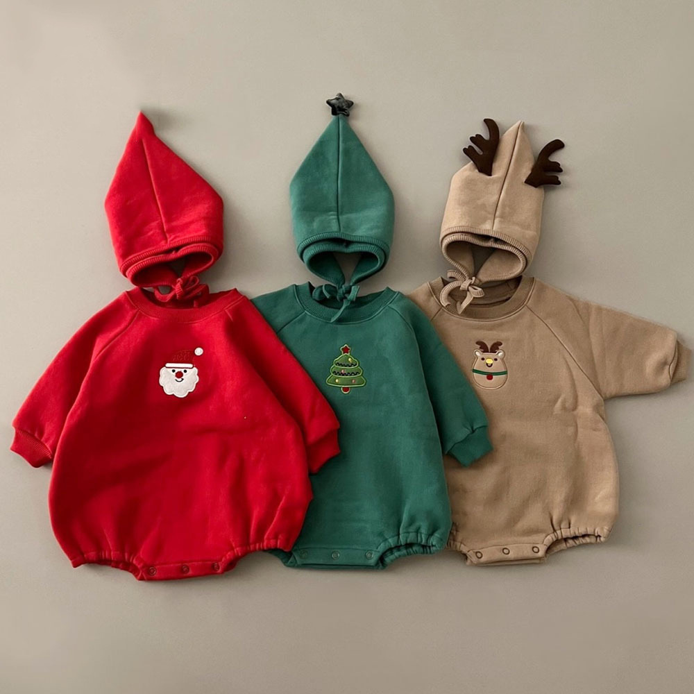 Świąteczny pajacyk niemowlęcy  – Embroidery Xmas Tree recenzja i cena