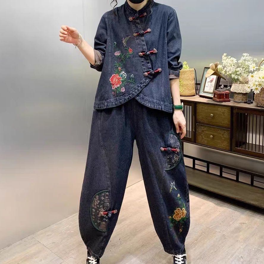 Guzik w stylu vintage luźny ha – Embroidery On Jeans recenzja i cena