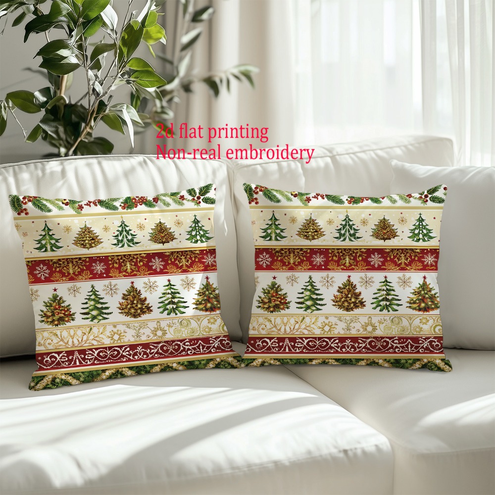 2 szt., płaskie poszewki na po – Embroidery Xmas Tree recenzja i cena