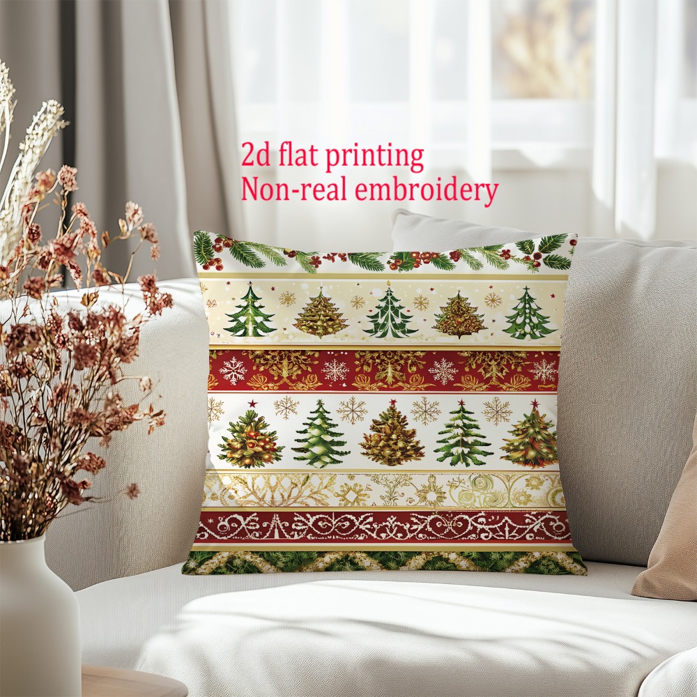2 szt., płaskie poszewki na po – Embroidery Xmas Tree recenzja i cena