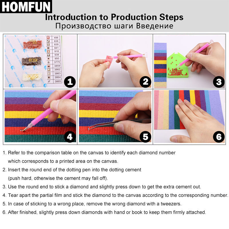 HOMFUN AB 5D DIY diamentowe ma – Embroidery Daisy recenzja i cena