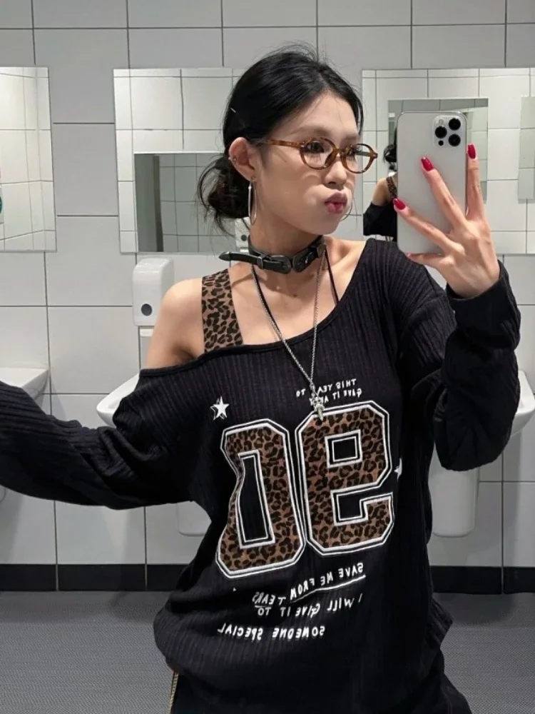 Koszulka damska Y2K patchworko – Embroidery Tshirt recenzja i cena
