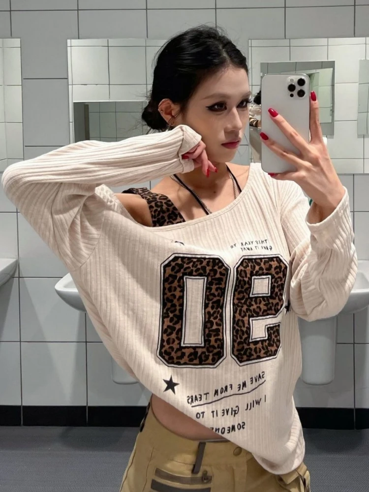 Koszulka damska Y2K patchworko – Embroidery Tshirt recenzja i cena