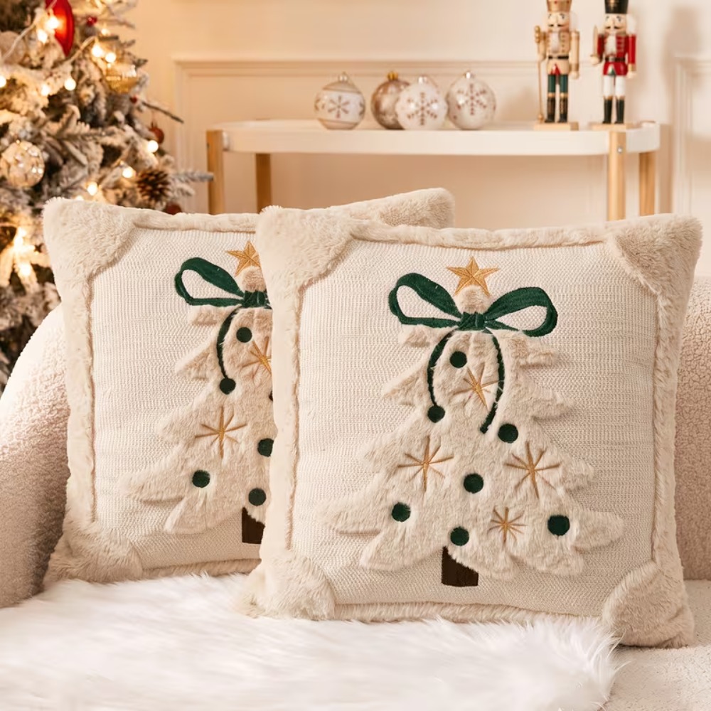 Poszewka na poduszkę w kształc – Embroidery Xmas Tree recenzja i cena