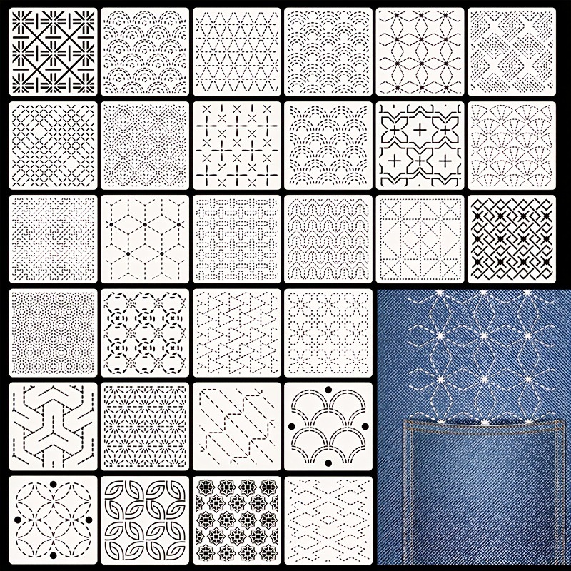 30 szt. Szablonów do haftu DIY – Embroidery Pattern recenzja i cena