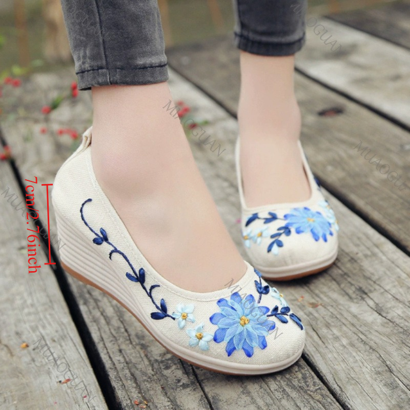 Haftowane damskie wygodne buty – Embroidery Shoes recenzja i cena