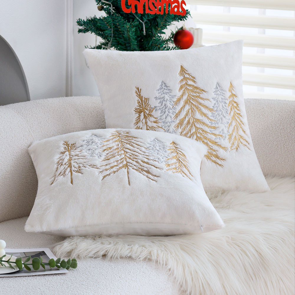 Poszewka na poduszkę z imitacj – Embroidery Xmas Tree recenzja i cena