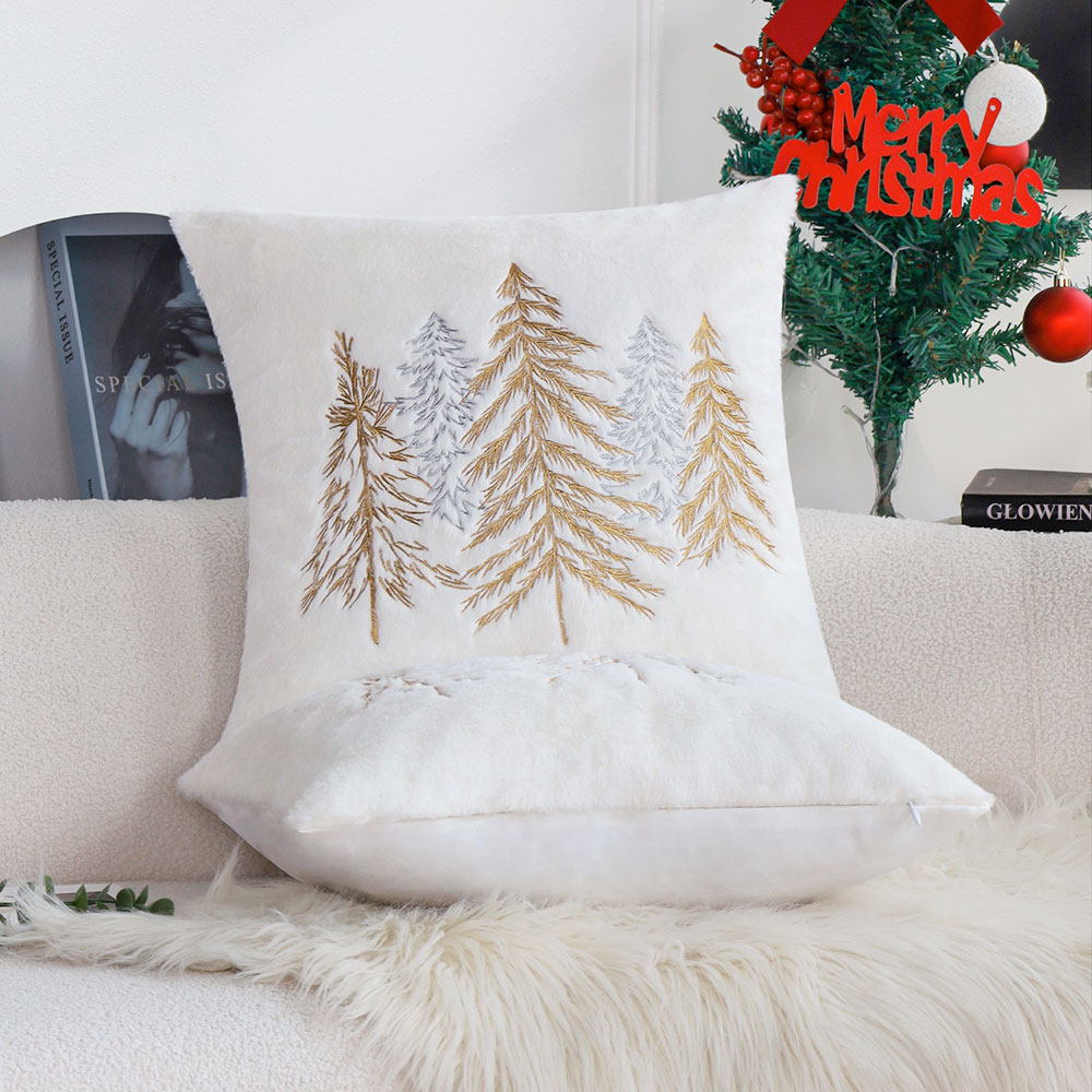 Poszewka na poduszkę z imitacj – Embroidery Xmas Tree recenzja i cena