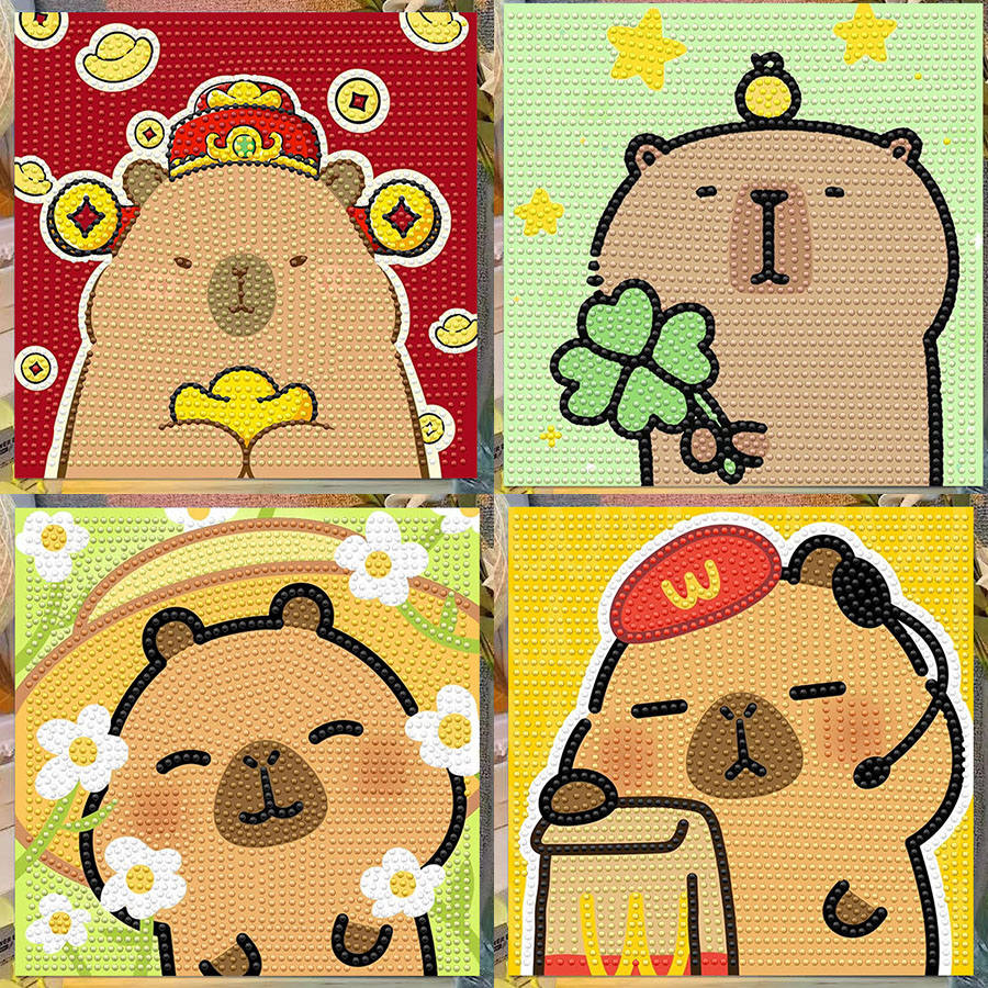 Kreskówkowy Kapibara Kryształo – Embroidery Frame recenzja i cena