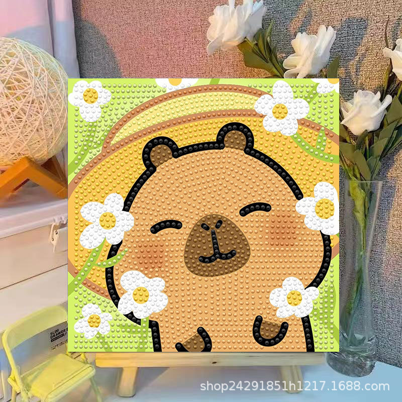 Kreskówkowy Kapibara Kryształo – Embroidery Frame recenzja i cena