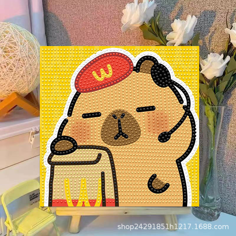 Kreskówkowy Kapibara Kryształo – Embroidery Frame recenzja i cena