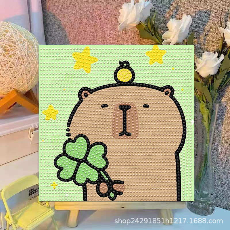 Kreskówkowy Kapibara Kryształo – Embroidery Frame recenzja i cena